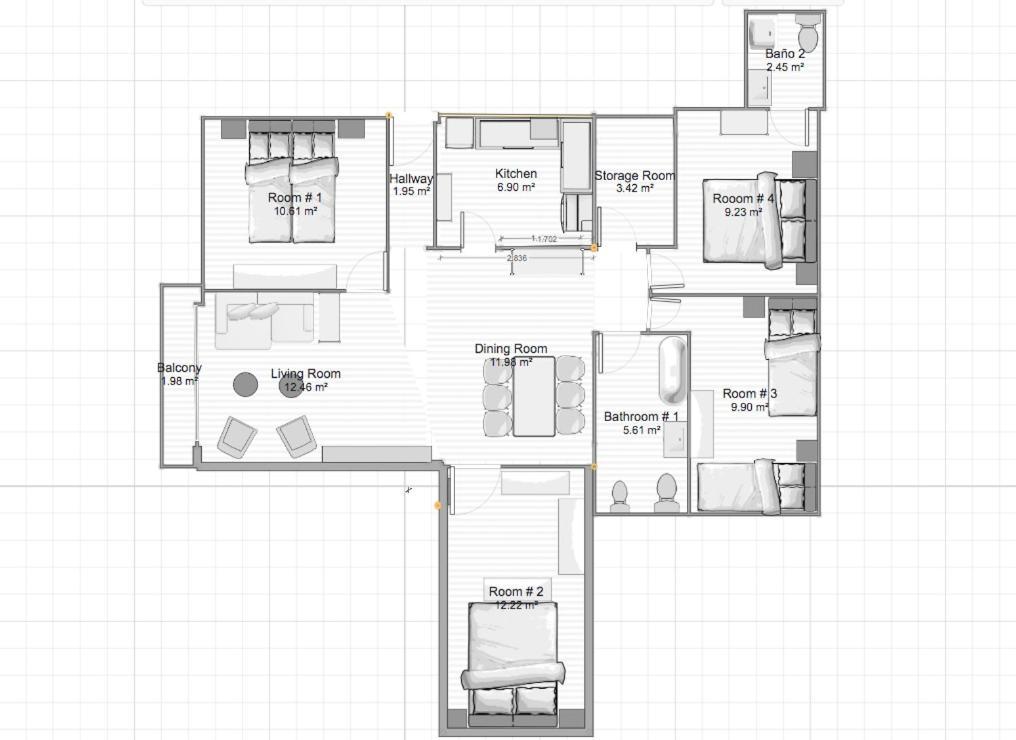 Acogedor Apt 8Pax 4Bdr 2Bth- Cozyhomesevilla2 외부 사진